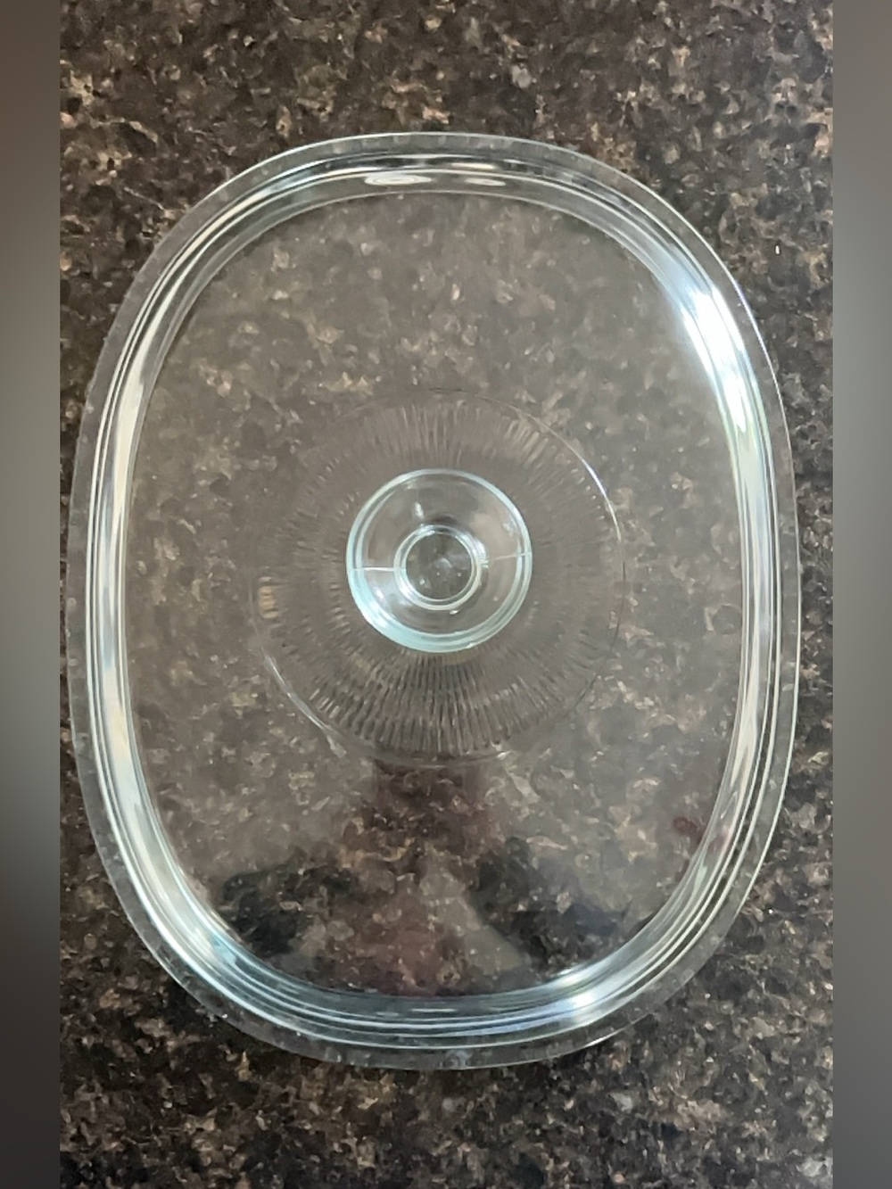 Vintage Pyrex DC-1.5-C Clear Glass Oval Casserole Replacement Lid